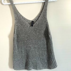 Moon & madison gray knit tank